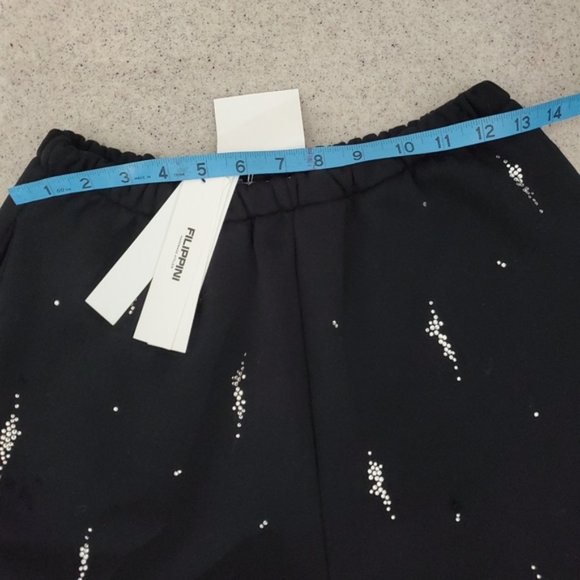 NWT BLACK LIBERAL YOUTH MINISTRY DREAM BABY CRYSTAL RAIN DISTRESSED SWEATPANTS - Picture 4 of 12